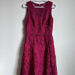 WHITE HOUSE BLACK MARKET Pink Lace Dress